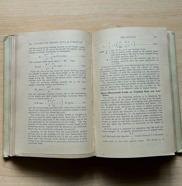 STEAM LOCOMOTIVE DESIGN: DATA AND FORMULA by E.A. PHILLIPSON - Image 6
