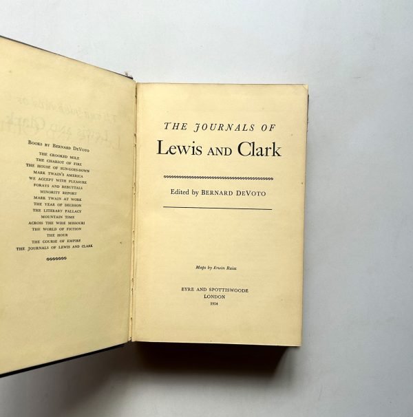 THE JOURNALE OF LEWIS AND CLARK BY BERNARD DEVOTO - Image 3