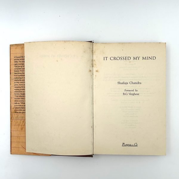 IT CROSSED MY MIND BY SHAILAJA CHANDRA - Image 3