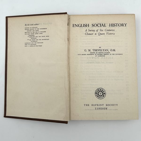 English Social History By G. M. Trevelyan - Image 4
