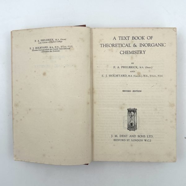 A Textbook of Theoretical & Inorganic Chemistry by F. A. Philbrick - Image 4