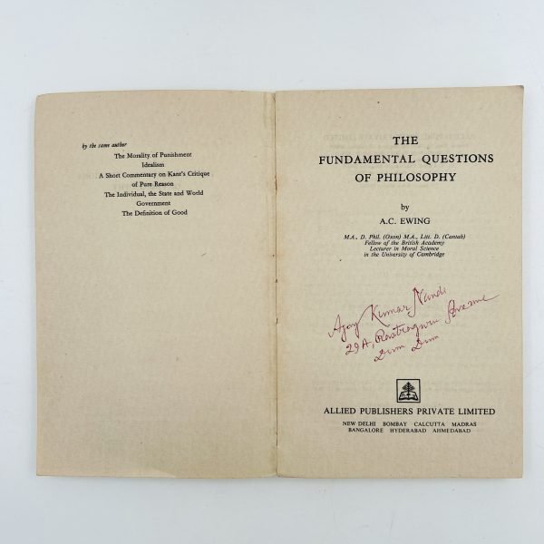 The Fundamental Questions of Philosophy by A.C. Ewing - Image 4