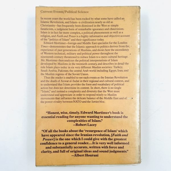 FAITH AND POWER – THE POLITICS OF ISLAM by Edward Mortimer - Image 3