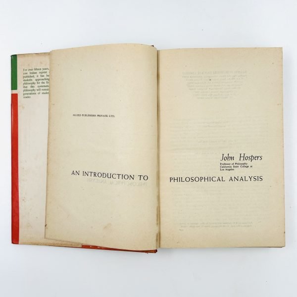 AN INTRODUCTION TO PHILOSOPHICAL ANALYSIS by John Hospers - Image 4