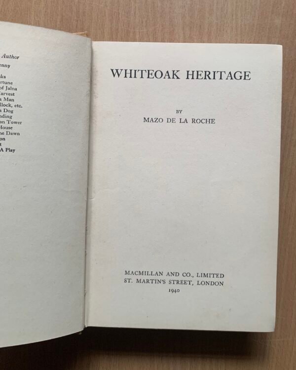 Whiteoak Heritage - Mazo de la Roche - Image 3