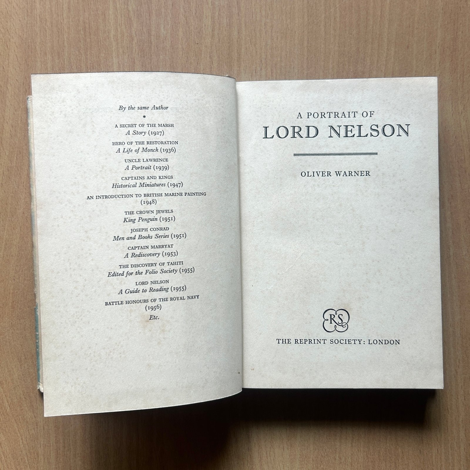 A Portrait of Lord Nelson - Oliver Warner - Image 2