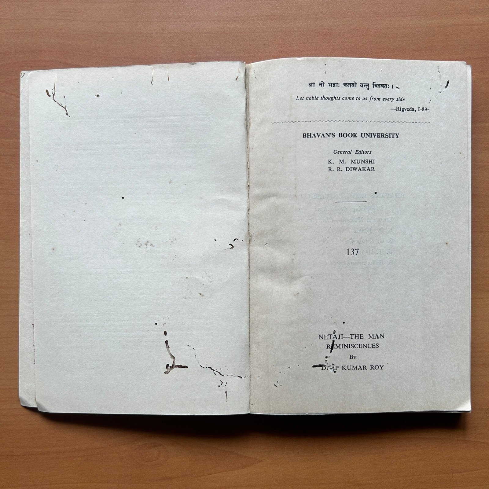 Netaji: The Man – Reminiscences - K. M. Munshi - R. R. Diwakar - Image 2