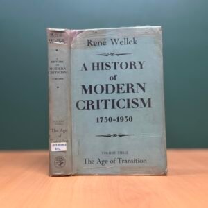 A History of Modern Criticism: 1750–1950  - René Wellek