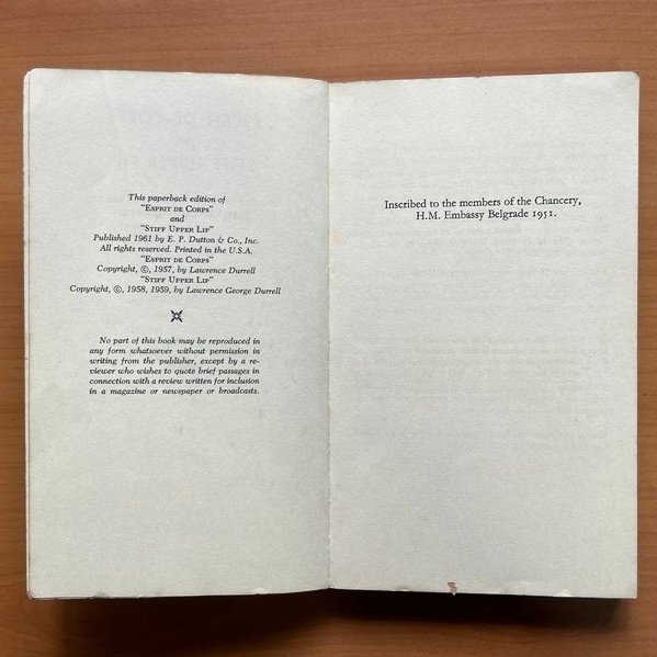 Esprit de Corps and Stiff Upper Lip - Lawrence Durrell - Image 4