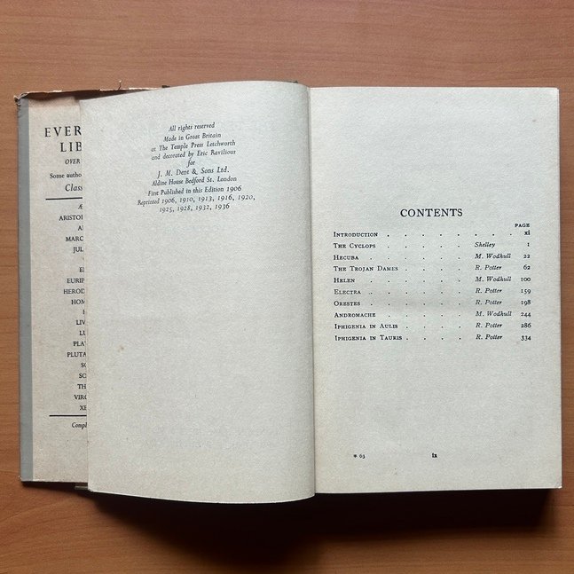 The Plays of Euripides – Volume I - Ernest Rhys - Image 3