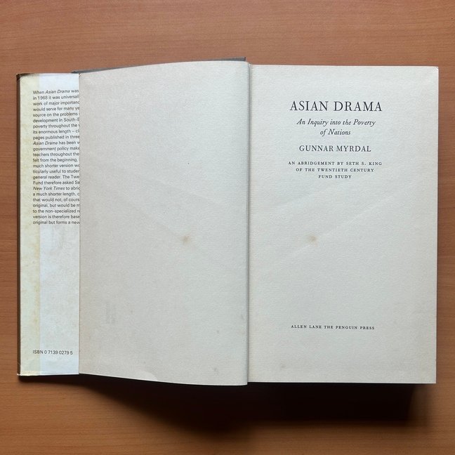 Asian Drama: An Inquiry into the Poverty of Nations - Gunnar Myrdal - Image 2