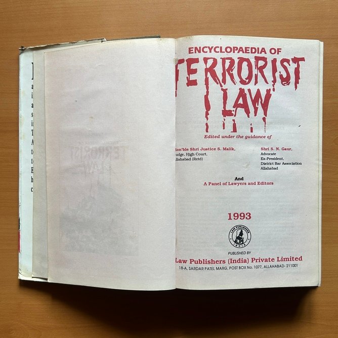 Encyclopedia of Terrorist Law - S. Malik - Image 3